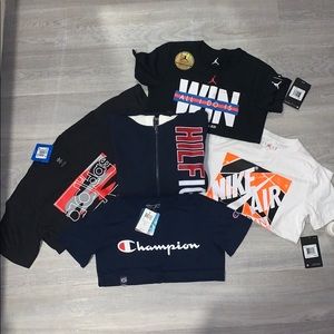 Jordan adidas champion Tommy hoodie/shirt bundle